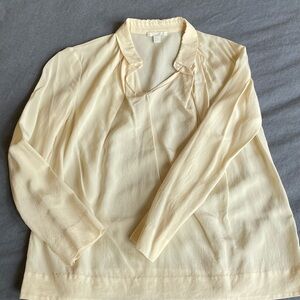 COS Ivory silk blouse